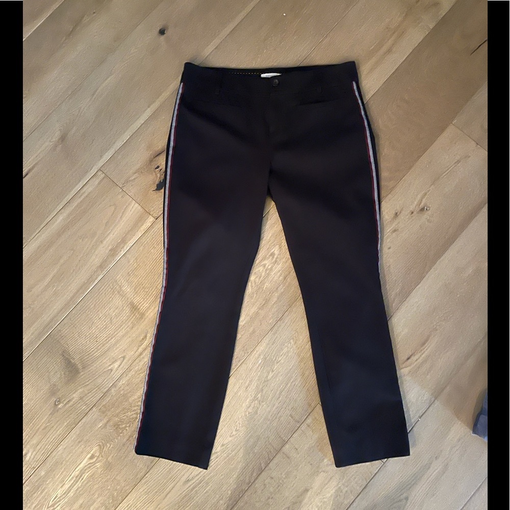 Anthropologie slim pants with side piping